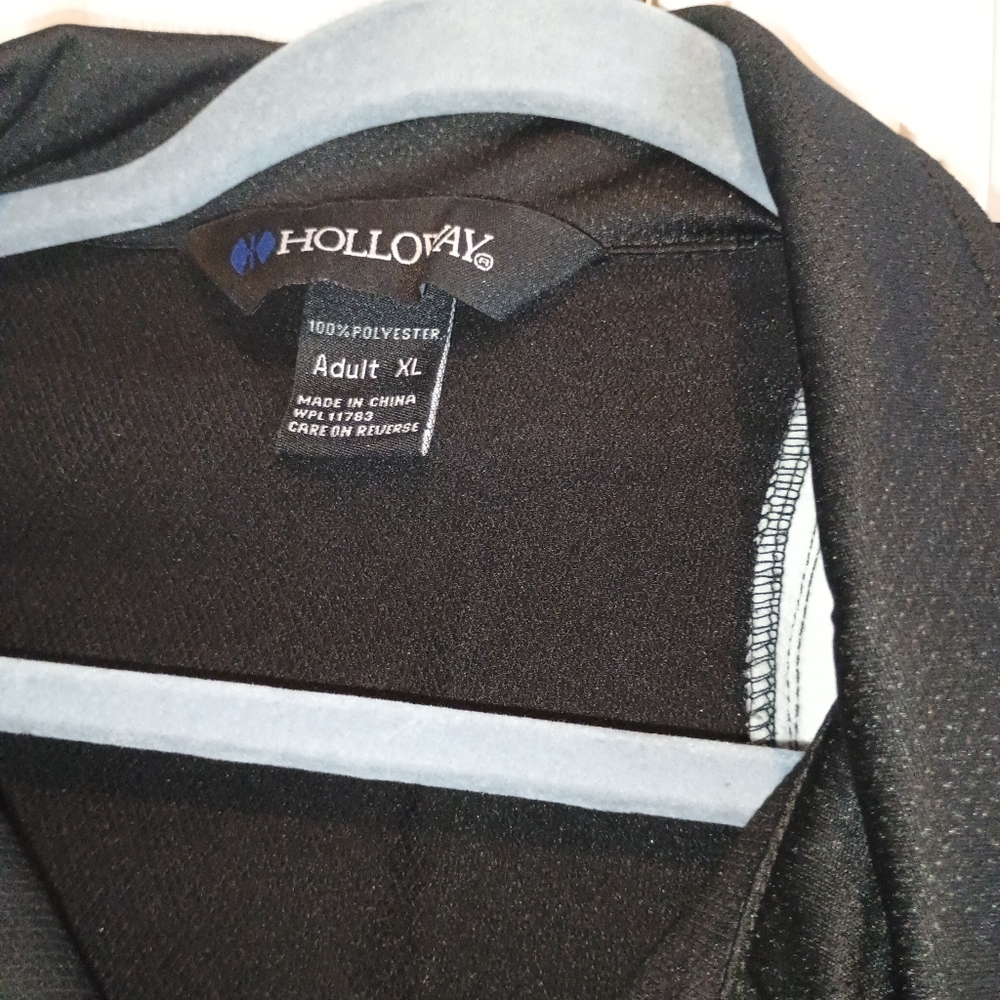 Holloway Men’s XL Eagles‎ Mascot Booster Club Jacket Black White Trim 1/4 Zip - Picture 8 of 16